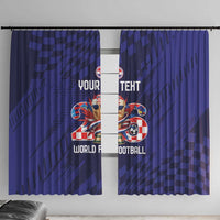World Football Croatia 2026 Personalized Window Curtain Mala Zemlja Veliki Snovi