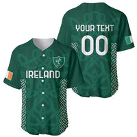 Custom Ireland Rugby Baseball Jersey Come On Shamrock