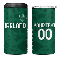 Custom Ireland Rugby 4 in 1 Can Cooler Tumbler Come On Shamrock