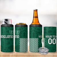 Custom Ireland Rugby 4 in 1 Can Cooler Tumbler Come On Shamrock