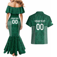 Custom Ireland Rugby Couples Matching Mermaid Dress and Hawaiian Shirt Come On Shamrock