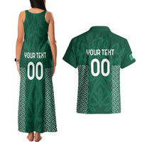 Custom Ireland Rugby Couples Matching Tank Maxi Dress and Hawaiian Shirt Come On Shamrock
