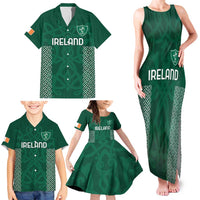 Custom Ireland Rugby Family Matching Tank Maxi Dress and Hawaiian Shirt Come On Shamrock
