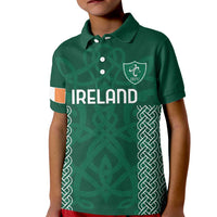 Custom Ireland Rugby Kid Polo Shirt Come On Shamrock