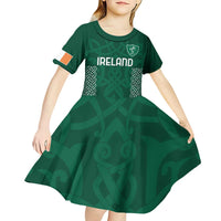Custom Ireland Rugby Kid Short Sleeve Dress Come On Shamrock