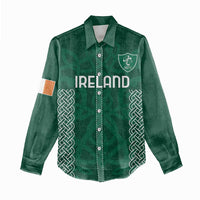Custom Ireland Rugby Women Casual Shirt Come On Shamrock