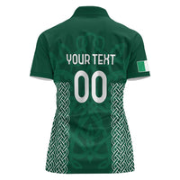 Custom Ireland Rugby Women Polo Shirt Come On Shamrock