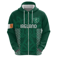 Custom Ireland Rugby Zip Hoodie Come On Shamrock