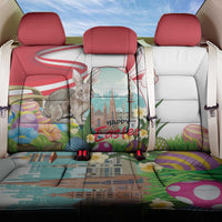 Happy Easter Austria Back Car Seat Cover Easter Eggs With St. Stephen's Cathedral