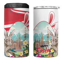 Happy Easter Austria 4 in 1 Can Cooler Tumbler Easter Eggs With St. Stephen's Cathedral