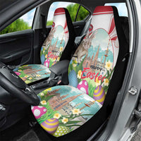 Happy Easter Austria Car Seat Cover Easter Eggs With St. Stephen's Cathedral