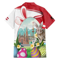 Happy Easter Austria Family Matching Long Sleeve Bodycon Dress and Hawaiian Shirt Easter Eggs With St. Stephen's Cathedral