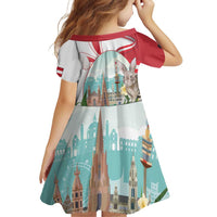 Happy Easter Austria Family Matching Off Shoulder Short Dress and Hawaiian Shirt Easter Eggs With St. Stephen's Cathedral