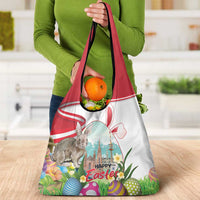 Happy Easter Austria Grocery Bag Easter Eggs With St. Stephen's Cathedral