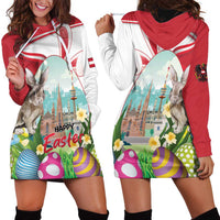 Happy Easter Austria Hoodie Dress Easter Eggs With St. Stephen's Cathedral
