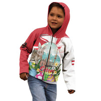 Happy Easter Austria Kid Hoodie Easter Eggs With St. Stephen's Cathedral