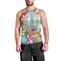 Happy Easter Austria Men Tank Top Easter Eggs With St. Stephen's Cathedral
