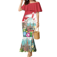 Happy Easter Austria Mermaid Dress Easter Eggs With St. Stephen's Cathedral