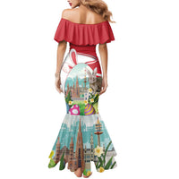 Happy Easter Austria Mermaid Dress Easter Eggs With St. Stephen's Cathedral