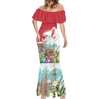 Happy Easter Austria Mermaid Dress Easter Eggs With St. Stephen's Cathedral