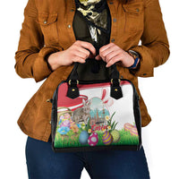 Happy Easter Austria Shoulder Handbag Easter Eggs With St. Stephen's Cathedral