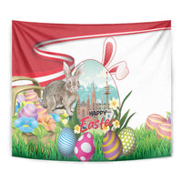 Happy Easter Austria Tapestry Easter Eggs With St. Stephen's Cathedral