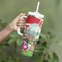 Happy Easter Austria Tumbler With Handle Easter Eggs With St. Stephen's Cathedral