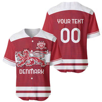 Custom Denmark Hockey Baseball Jersey Danish Lions
