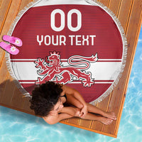 Custom Denmark Hockey Beach Blanket Danish Lions