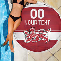 Custom Denmark Hockey Beach Blanket Danish Lions