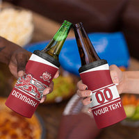 Custom Denmark Hockey 4 in 1 Can Cooler Tumbler Danish Lions