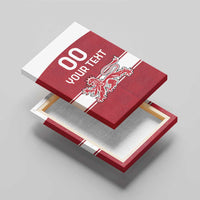 Custom Denmark Hockey Canvas Wall Art Danish Lions