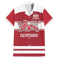 Custom Denmark Hockey Family Matching Mermaid Dress and Hawaiian Shirt Danish Lions