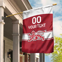 Custom Denmark Hockey Garden Flag Danish Lions