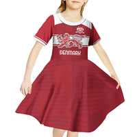Custom Denmark Hockey Kid Short Sleeve Dress Danish Lions