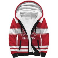 Custom Denmark Hockey Sherpa Hoodie Danish Lions