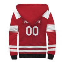 Custom Denmark Hockey Sherpa Hoodie Danish Lions