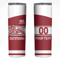 Custom Denmark Hockey Skinny Tumbler Danish Lions