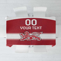 Custom Denmark Hockey Tablecloth Danish Lions
