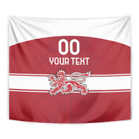 Custom Denmark Hockey Tapestry Danish Lions