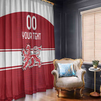 Custom Denmark Hockey Window Curtain Danish Lions