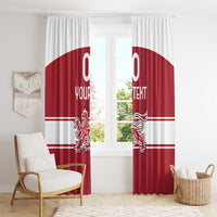 Custom Denmark Hockey Window Curtain Danish Lions
