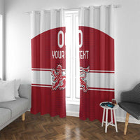 Custom Denmark Hockey Window Curtain Danish Lions