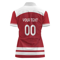 Custom Denmark Hockey Women Polo Shirt Danish Lions