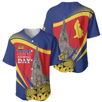 Liechtenstein National Day 1866 Baseball Jersey Gold Crown Vaduz Cathedral