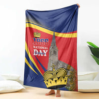 Liechtenstein National Day 1866 Blanket Gold Crown Vaduz Cathedral