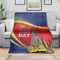 Liechtenstein National Day 1866 Blanket Gold Crown Vaduz Cathedral