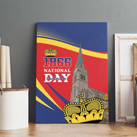 Liechtenstein National Day 1866 Canvas Wall Art Gold Crown Vaduz Cathedral