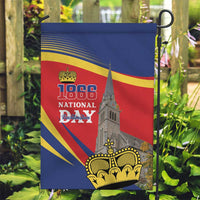 Liechtenstein National Day 1866 Garden Flag Gold Crown Vaduz Cathedral