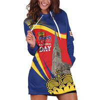 Liechtenstein National Day 1866 Hoodie Dress Gold Crown Vaduz Cathedral